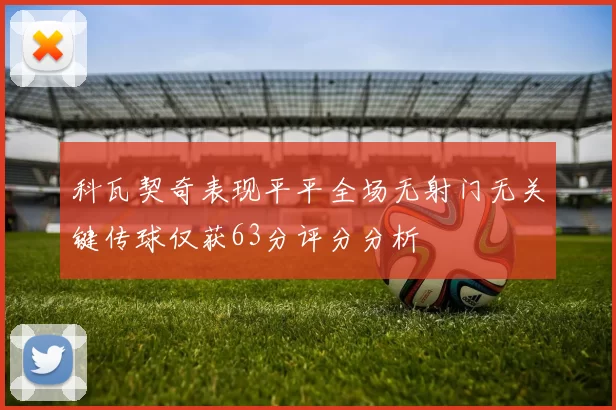 科瓦契奇表现平平全场无射门无关键传球仅获63分评分分析